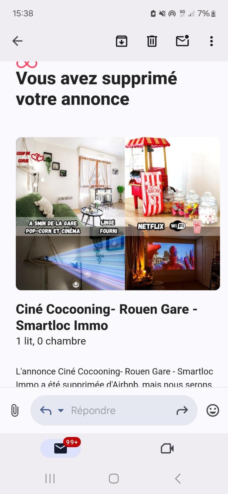 Le Petit Cine - Rouen Gare - Smartloc Immo Apartment Ngoại thất bức ảnh